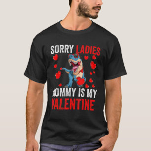 Dam Mamma är Alla hjärtans dag Kids Dino T Shirt