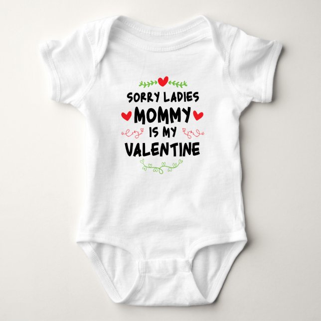 Dam Mamma är min valentin  T Shirt (Framsida)