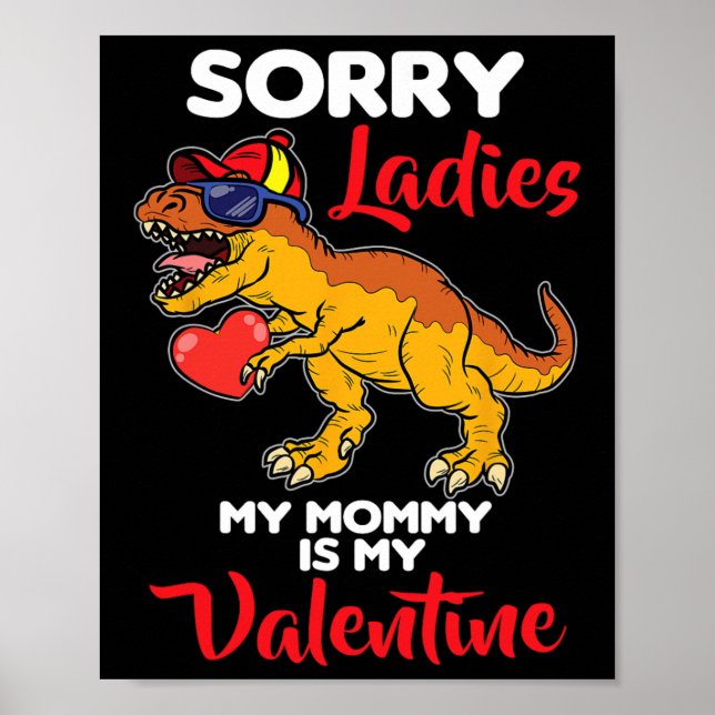 Dam Mamma är min Valentine Valentines day Poster (Framsidan)