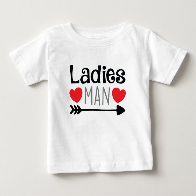 Dam Man Boys Valentindagen Shirt Tee (Framsida)
