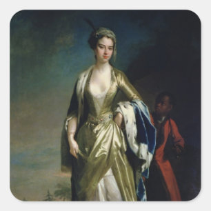 Dam Mary Wortley Montagu, 1725 Fyrkantigt Klistermärke