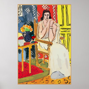 Dam Matisse med Brandy Glass Poster
