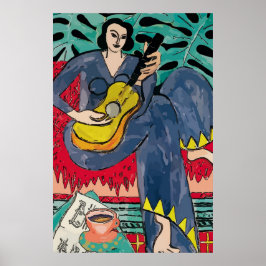 Dam Matisse with Guitar & Coffee Kopp Poster