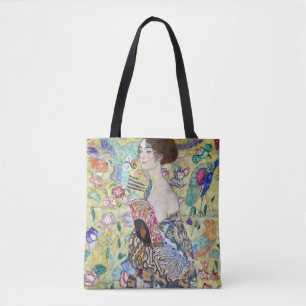 Dam med A Fläkt, Gustav Klimt Tygkasse