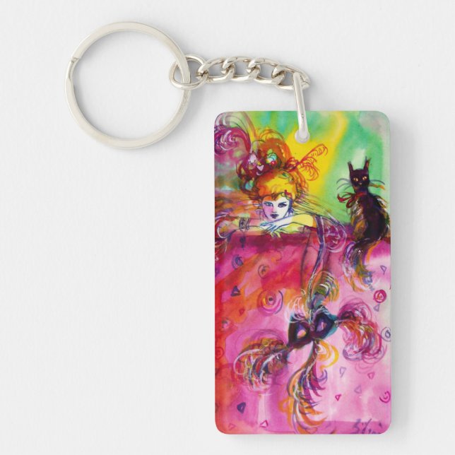 DAM MED BLACK CAT, MASQUERADE MASK MONOGRAM (Framsidan)