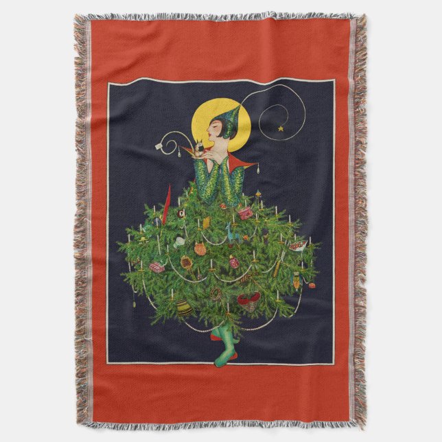 DAM MED CHRISTMAS GIFTS ART DECO BEAUTY MODE FILT (Framsidan Vertikal)