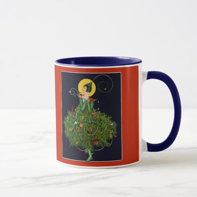 DAM MED CHRISTMAS GIFTS ART DECO BEAUTY MODE MUGG (Höger)