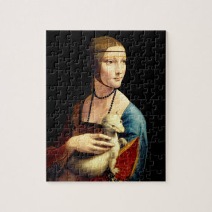 Dam med en Ermine av Leonardo Da Vinci Pussel