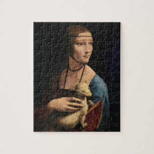 Dam med en Ermine av Leonardo da Vinci Pussel