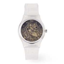 Dam med gitarr armbandsur