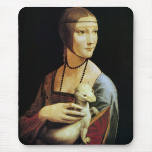 Dam med hermelin av Leonardo da Vinci Musmatta