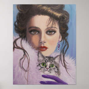 DAM MED KAT, POSTER