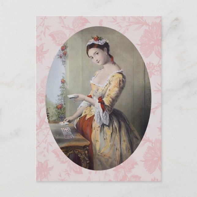 Dam med kort (Framsida)