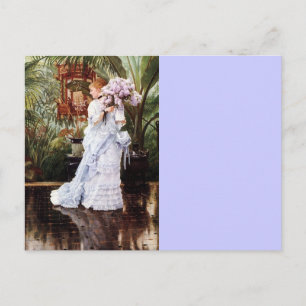 Dam med Lilacs Vykort