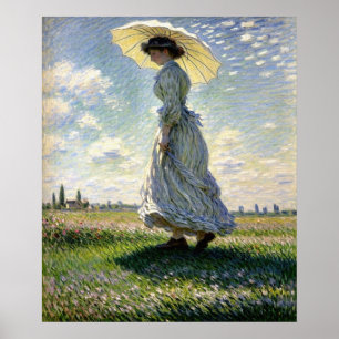Dam med Parasol Poster