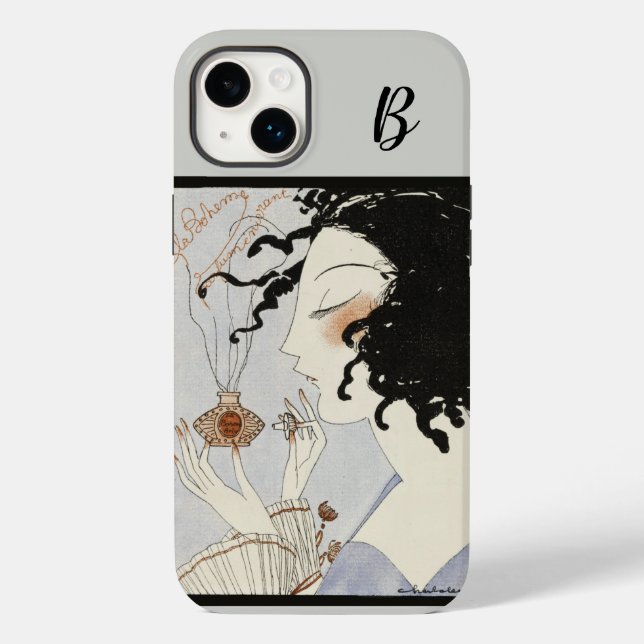 DAM MED PARFYM FLASKA ART DECO BEAUTY Monogram (Baksida)