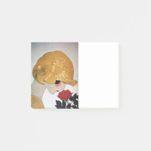 DAM MED RÖD ROS Beauty Mode Post-it Block
