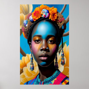 Dam med snäckor poster