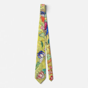 Dam med solfjäder av Gustav Klimt, Vintage Japonis Slips