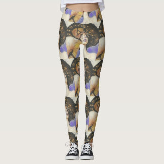 dam med svampbruna solbrända tonade leggings