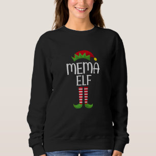 Dam Mema Elf Familj Matchande Grupp Jul Pyjamas T Shirt