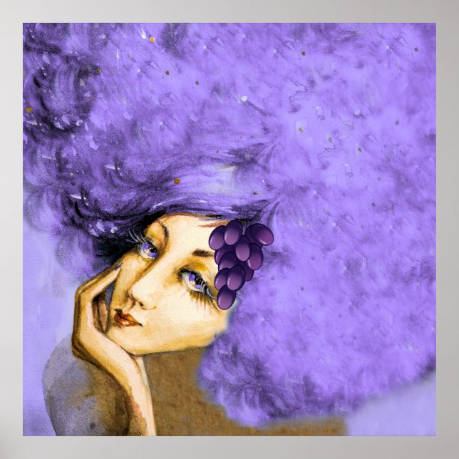 Dam Merlot Art Poster (Framsidan)