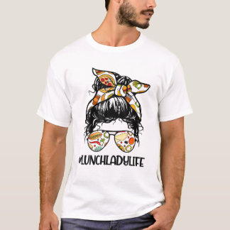 Dam Messy Hair Woman Bun T Shirt