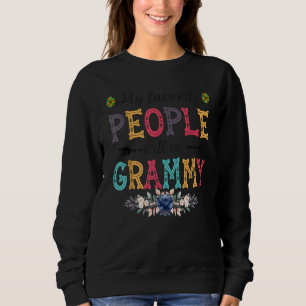 Dam Min Favoritperson Kallar Mig Grammy Blomma T Shirt
