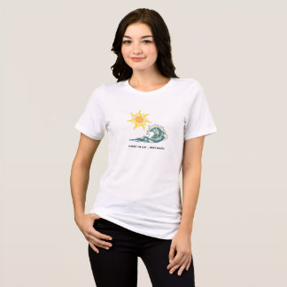 Dam minimalistisk tropisk vibe t-shirt - jaga t