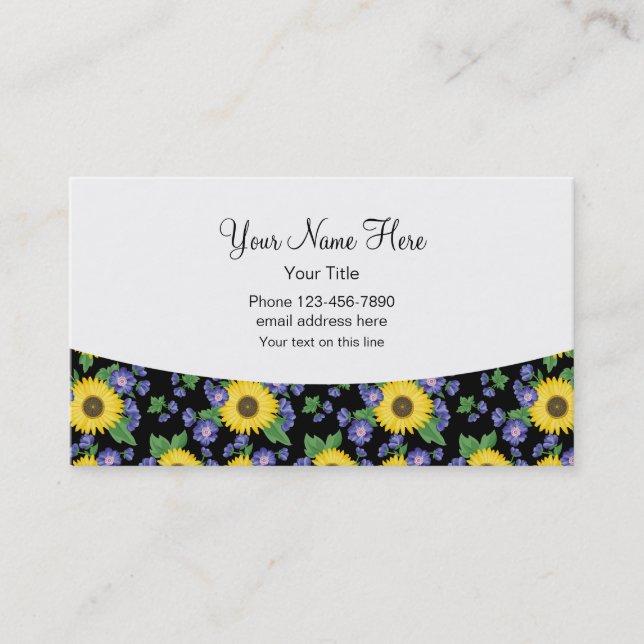 Dam Monogram Girliga kontaktkort Visitkort (Framsida)