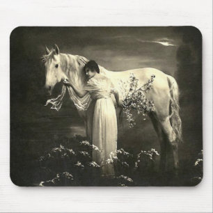 Dam Mousepad för vintagehästVictorian Musmatta