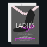 Dam Nattens Klubb Pub Heel Pearls Flyer Inbjudningar<br><div class="desc">Klubb Flyer för PR-evenemang</div>