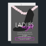 Dam Nattens Klubb Pub Heel Pearls Flyer Inbjudningar<br><div class="desc">Klubb Flyer för PR-evenemang</div>