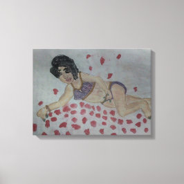 Dam Nattkväll Canvass Canvastryck