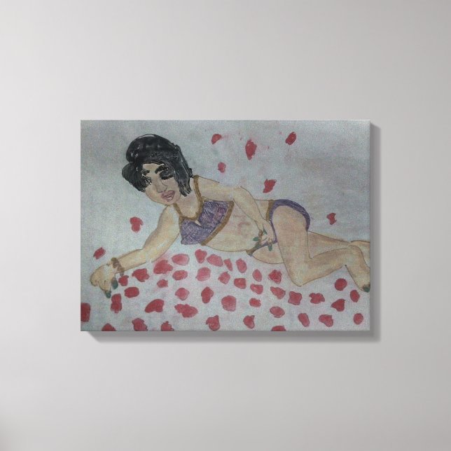 Dam Nattkväll Canvass Canvastryck (Framsida)