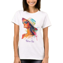 Dam Natur Vibe Grafisk T-Shirt – Tjej