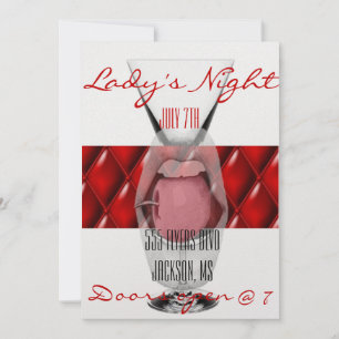 Dam Night Party Flyer Inbjudningar