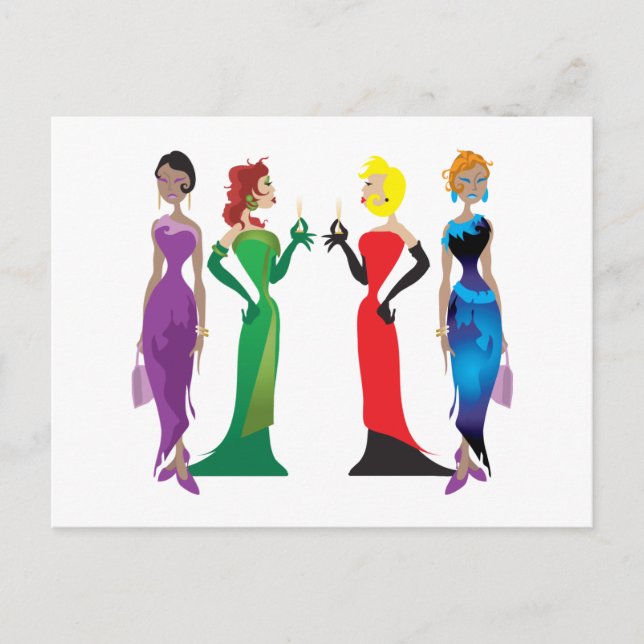 Dam Night Postcard Vykort (Framsida)