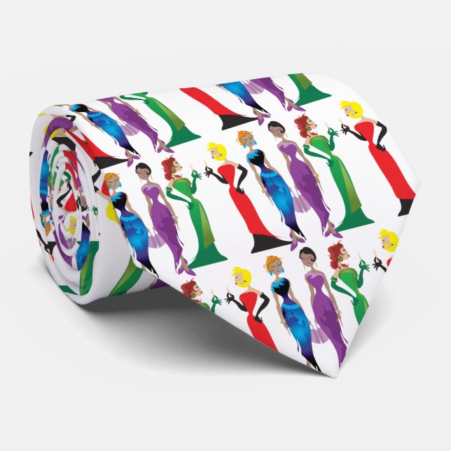 Dam Night Tie Slips (Rullad)