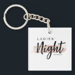 Dam Night Watercolor  Bachelorette Party<br><div class="desc">Ditt bridteam kommer att kärlek sin Dam Nights-design i ett kalligrafiskt skript för roligt mot en vattenfärgsslaglängd för  rosa med stänk av konetti. Anpassa dig enkelt med din flickas valfria namn. Det gör en underbar evighet av den speciella natten.</div>
