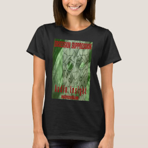 Dam "Obsession Suppression" svart t-shirt. T Shirt