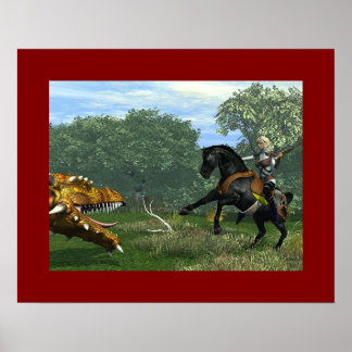 Dam och Dragon Poster