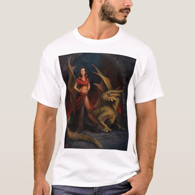 Dam och Dragon T Shirt (Framsida)