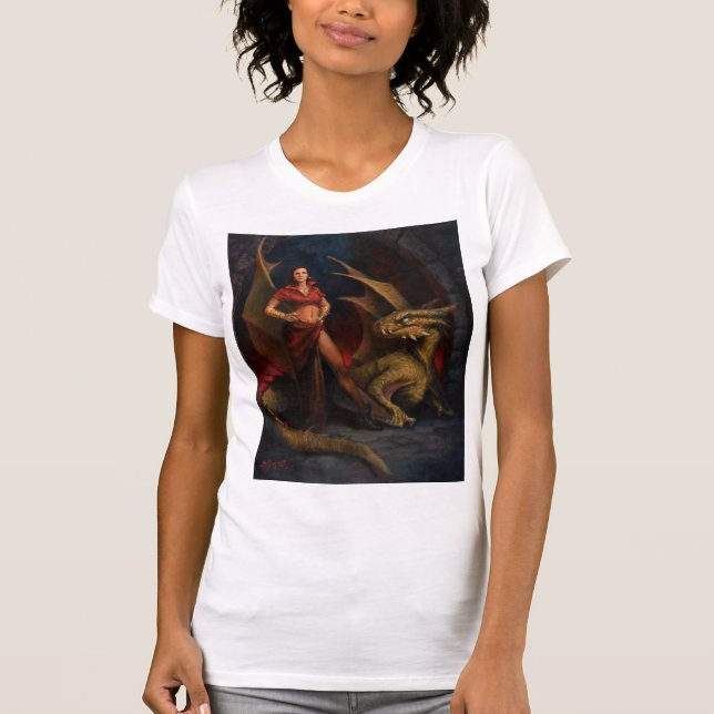 Dam och Dragon T Shirt (Framsida)