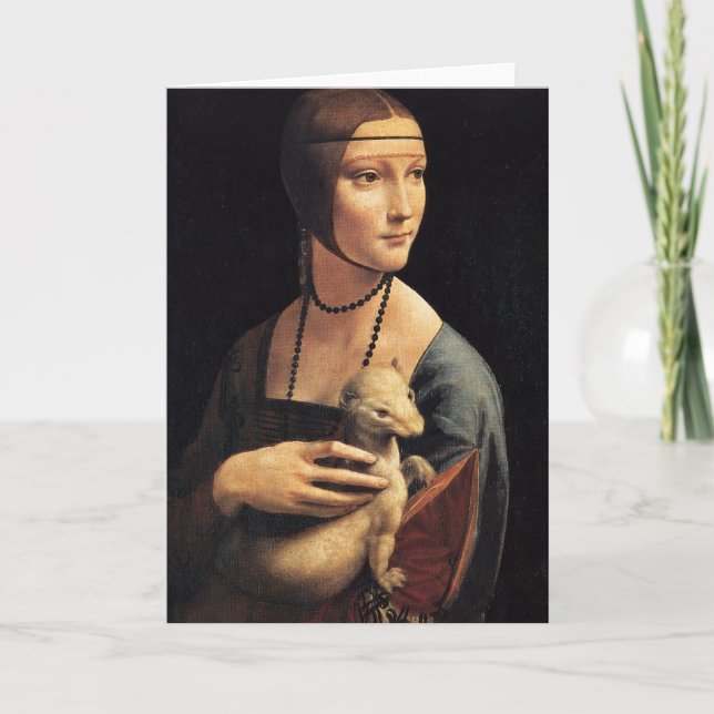 Dam och Ermine Kort (Framsida)