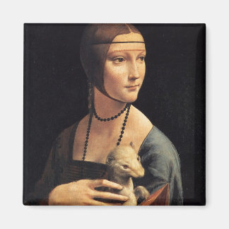 Dam och Ermine Magnet