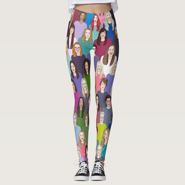 dam och feministlegeringar leggings (Framsida)
