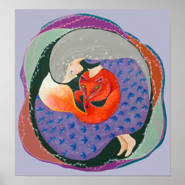 Dam och Fox. Poster (Framsidan)