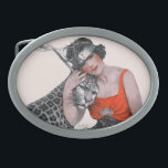 Dam och Leopard<br><div class="desc">Konstnär: Sarah Stilwell-Weber | kvinna med leoparden</div>