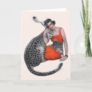 Dam och Leopard Kort